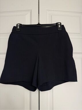 Rachel Zoe Black High-Waist Tailored Shorts